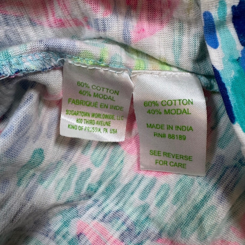 Lilly Pulitzer Essie Dress Salt in the Air Womens Medium Tropical Sleeveless - Picture 5 of 7